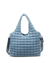 Sol & Selene Elevate Puffer Extra Large Hobo Tote In Sky Blue