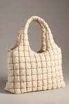 Sol & Selene Elevate Quilted Tote In Beige