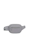 Sol & Selene Hip Hugger Mesh Belt Bag In Grey