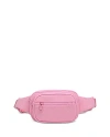 Sol & Selene Hip Hugger Mesh Belt Bag In Rose