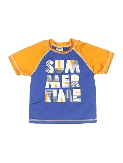 Pre-owned Sol Swim Kids' Short Sleeve T-shirt In Blue