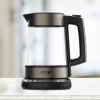 Solac Aroa Premium Adjustable Temperature Cordless Glass Kettle In Black