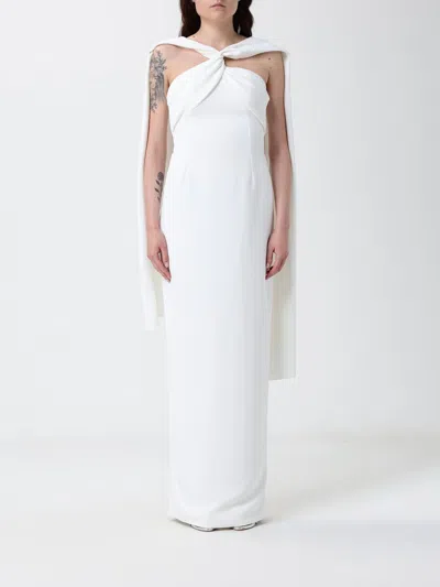Solace London Dress Woman Color Yellow Cream In White