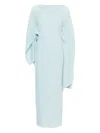 Solace London Adami Maxi Dress In Blue