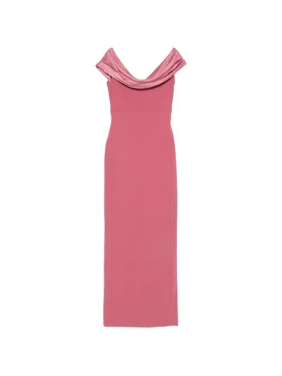 Solace London Adele Maxi Dress In Pink