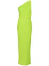 Solace London Green One Shoulder Maxi Dress