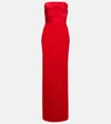 Solace London Elegant Polyester Maxi Dress In Red