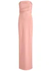 Solace London Afra Strapless Stretch-crepe Gown In Light Pink