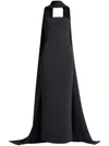 Solace London Long Ophelia Dress In Black