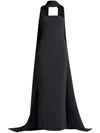 Solace London Long Ophelia Dress In Black