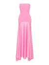Solace London Alessandra Contrast Maxi Dress In Rosado