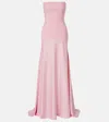 Solace London Alessandra Satin Gown In Pink