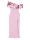 Solace London Alexis Off-shoulder Maxi Dress In Pink