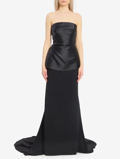 Solace London Alia Maxi Dress In Black