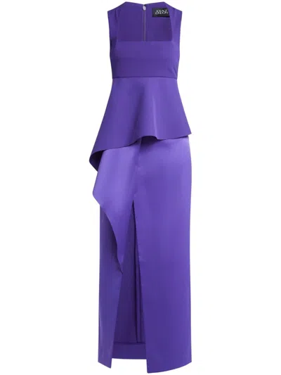 Solace London Ally Gown In Amtyst