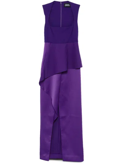 Solace London Ally Gown In Viola