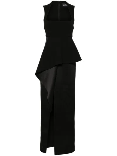 Solace London Ally Maxi Dress In Black