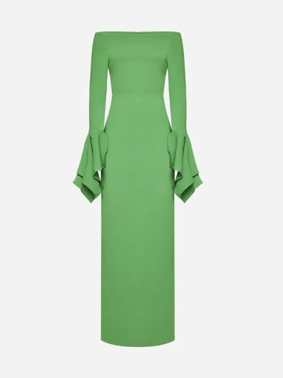 Solace London Amalie Maxi Dress In Bright Green