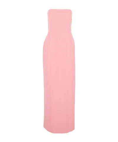 Solace London Anderson Off-shoulder Dress In Pink