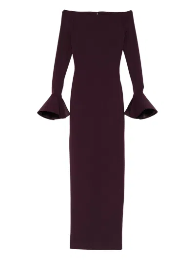 Solace London Anica Maxi Dress In Purple