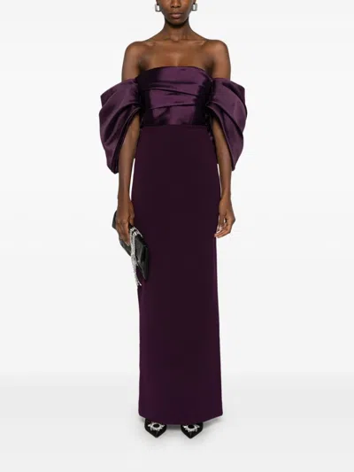 Solace London Arla Maxi Dress In Purple