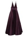 Solace London Avallon Cross-strap Maxi Dress In Purple