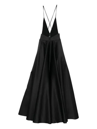 Solace London Avallon Maxi Dress In Black