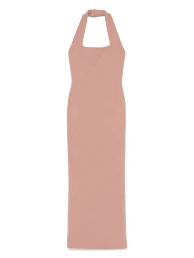 SOLACE LONDON BEIGE ILONA MAXI DRESS