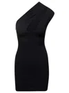 Solace London Black Alexa Cut-out Minidress In Black
