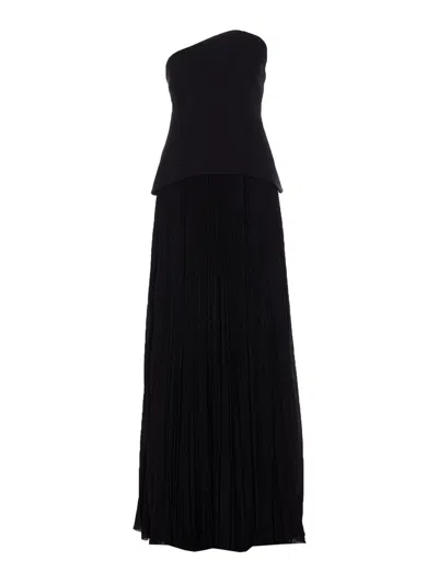 Solace London Black Britt Maxi Dress