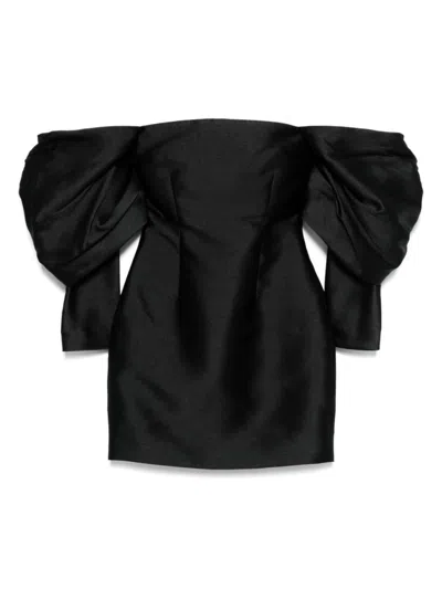 SOLACE LONDON WOMEN BLACK FREJA MINI DRESS, XS LUXURY DRESSES FOR WOMEN DARVEYS