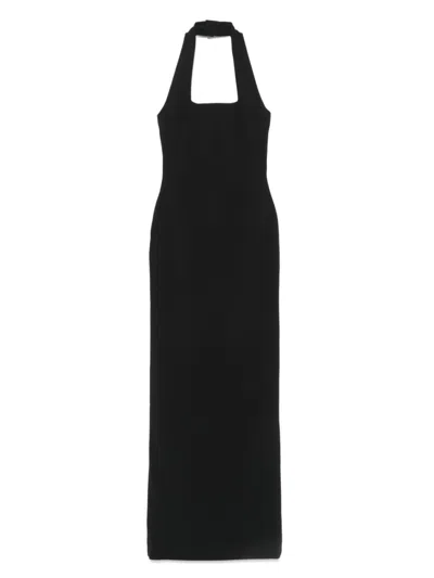 SOLACE LONDON BLACK ILONA MAXI DRESS