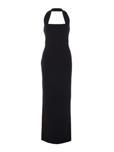 Solace London Black Liona Maxi Dress