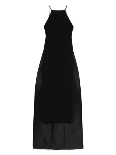 SOLACE LONDON BLACK ULLA MAXI DRESS