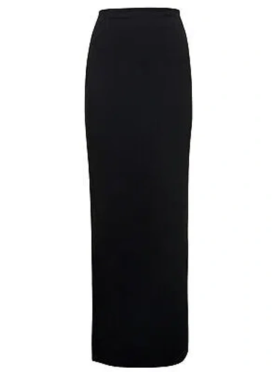 Pre-owned Solace London Blanca Maxi Dress In Crepe Knit 8 Uk In White/black