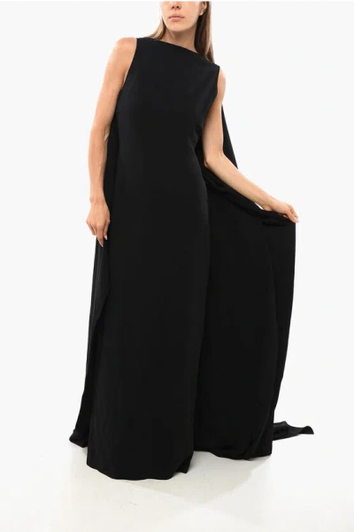 Solace London Bodycon Kaila Maxi Dress With Cloak Embellishment