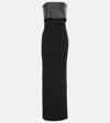 Solace London Brandi Embellished Gown In Black