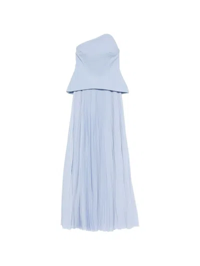 Solace London Britt Maxi Dress In Blue
