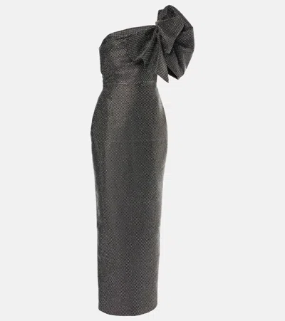 Solace London Candi Embellished Maxi Dress In Black