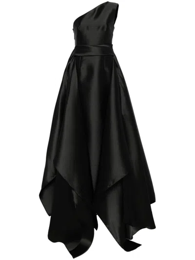 Solace London Charo Gown In Black
