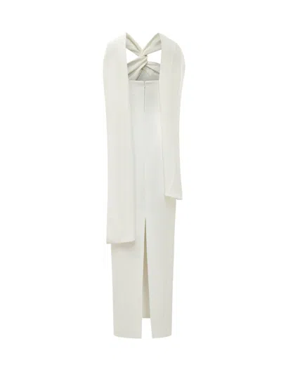 Solace London Chic Longline Suit Dress In White