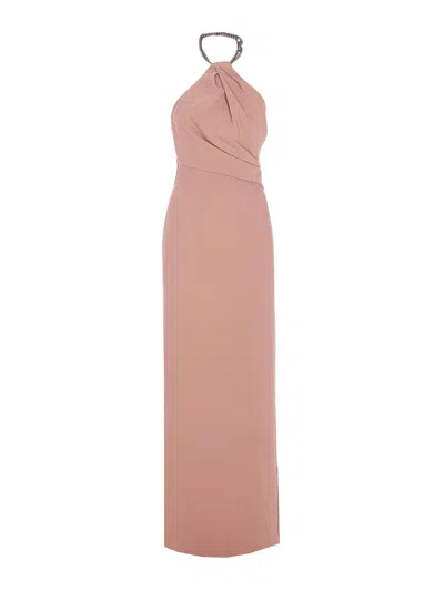 SOLACE LONDON COCOA RIVA MAXI DRESS