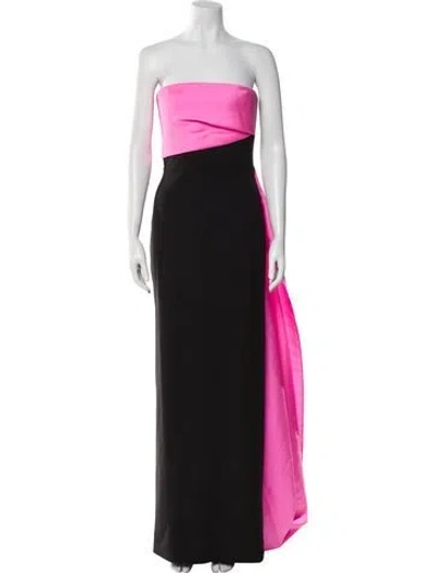Pre-owned Solace London Colorblock Pattern Long Dress W/ Tags In Black
