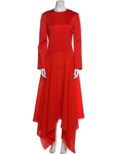 Pre-owned Solace London Crew Neck Long Dress W/ Tags In Orange