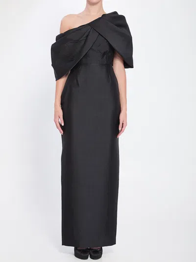 Solace London Davina Maxi Dress In Black