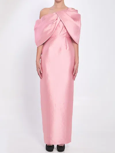 Solace London Davina Maxi Dress In Pink