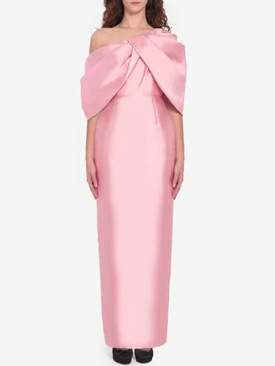 SOLACE LONDON DAVINA MAXI DRESS IN PINK