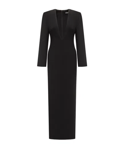 Solace London Deacon Maxi Dress In Black