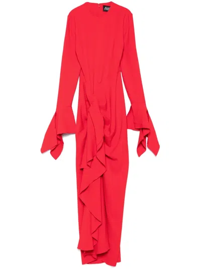 Solace London Della Maxi Dress In Red