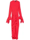 Solace London Della Maxi Dress In Red